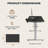 Home Office Height Adjustable Standing Desk With Built-in Power Outlet-1219211349