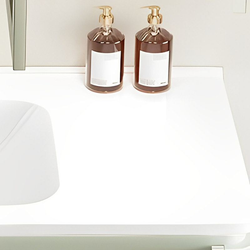 French cream style smart bathroom cabinet, Vert clair