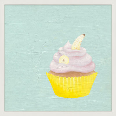 Banana Cupcake Print by Katy Montica
