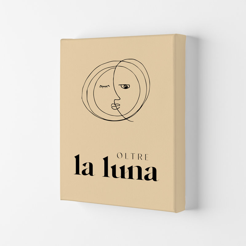 Oltre La Luna 1 Piece Wall Art, 42cm H x 30cm W x 1cm D, No Framed