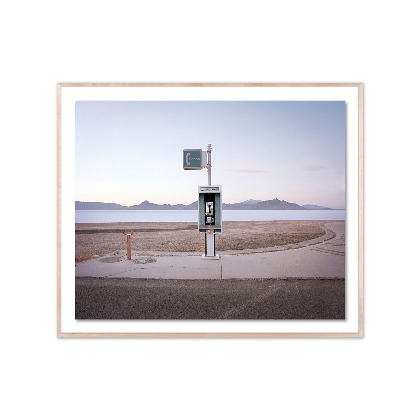 Bonneville Pay Phone by Ryann Ford, 50" H x 60" W x 2.5" D, Natural