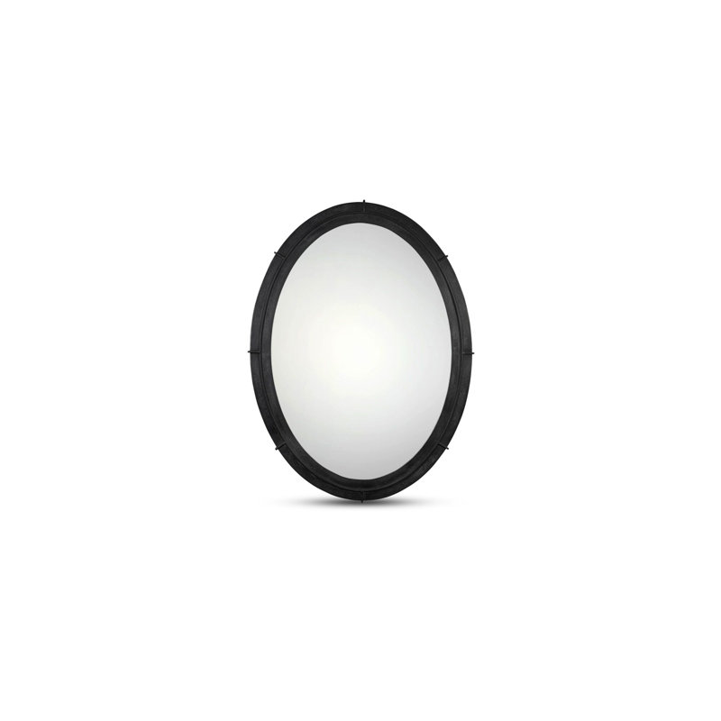 Antoni Round Iron Mirror, 48" x 36"