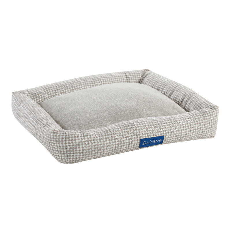 Arlo Pet Bed, Brown, Medium (18.9" W x 16.54" D x 2.76" H)