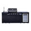 Îlot de cuisine extérieur 85,2 pouces 4 + 1 brûleur barbecue au propane 71500 BTU acier inoxydable 304 de couleur noire avec CSA, certification ETL + évier + réfrigérateur