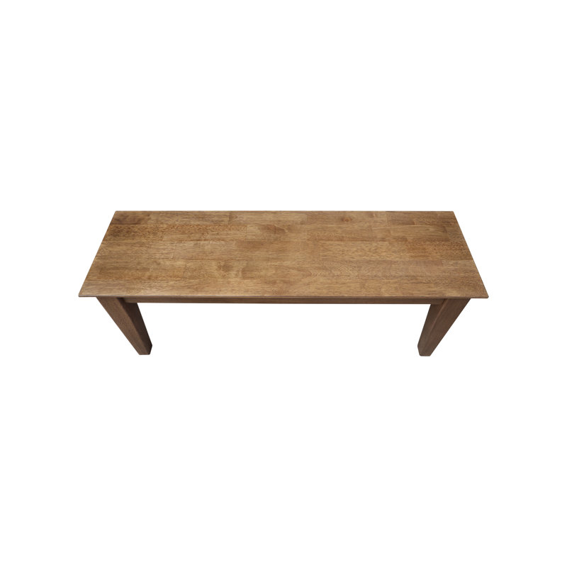 Jaielle Solid Wood Bench, Hickory