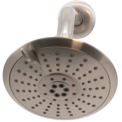 Pomme de douche à jet réglable 5 fonctions 5 po avec bras mural 10 po