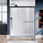 57.5" 60"W X 72"H Semi-Frameless Sliding Shower Door-62295899