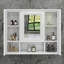 Armoire de rangement murale avec miroir et 3 portes-1350326272