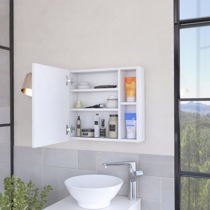 2-Shelf Medicine Cabinet With Mirror