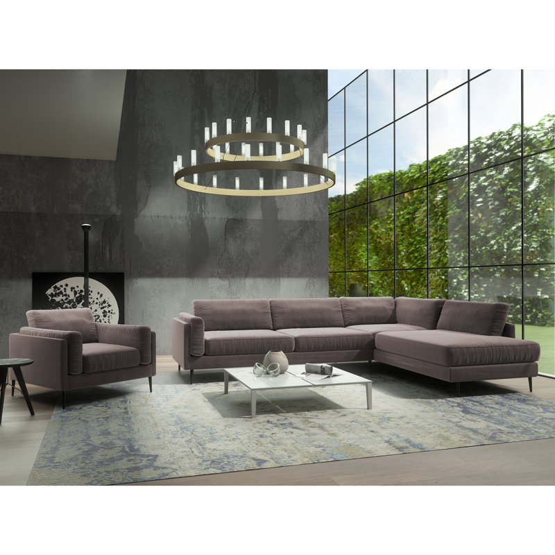 Mikael Upholstered Armchair, Mole