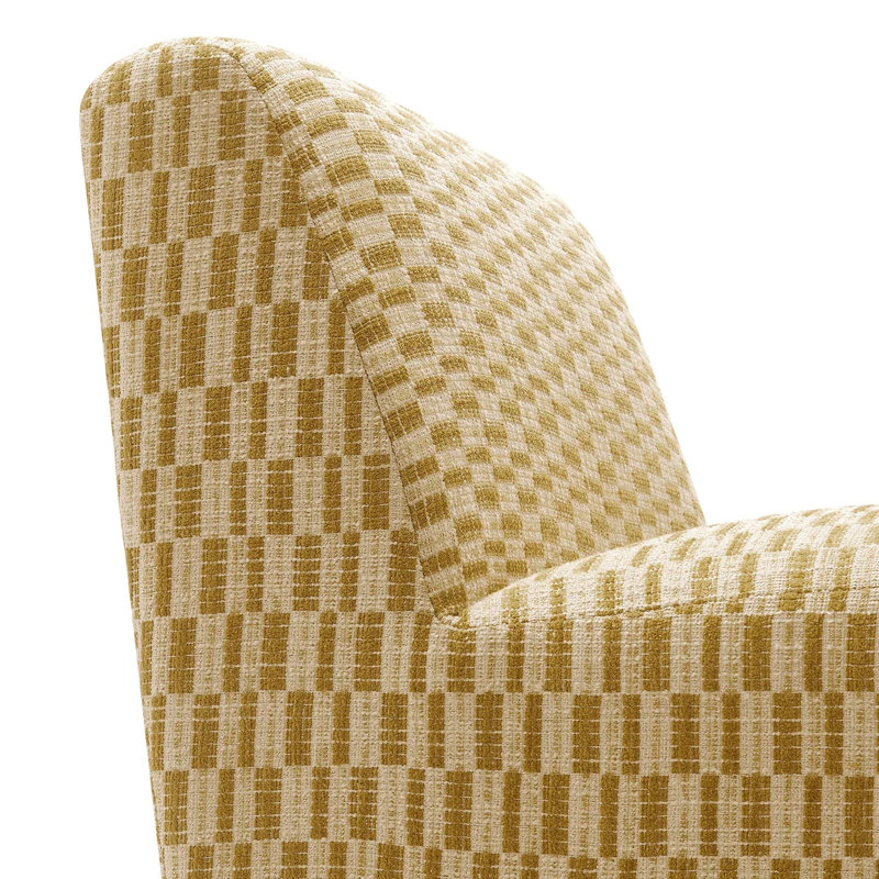 Time Well Spent Checked Chair, Golden Hour