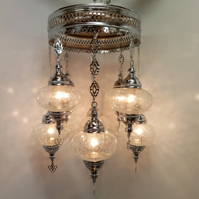 Bonanno 8-Light Shaded Chandelier