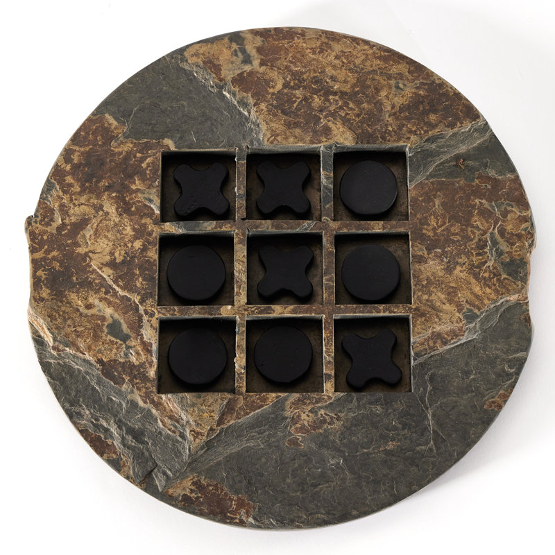 Stone Tic Tac Toe-Grey Stone