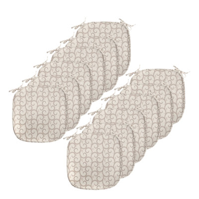 Swirling Leaves Chair Pad Cushion