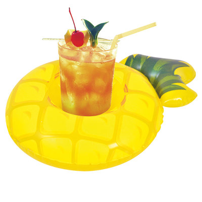 Inflatable Floating Pineapple Swimming Pool Drink Holder - 9.75"