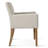 20.5" Seat Height Linen Upholstered Solid Wood Dining Armchair-1900402935