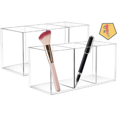 BE-TOOL Acrylic Clear Pencil Holder Make-up Brush Holder for