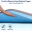 Surmatelas en mousse viscoélastique gélifiée haute densité et surmatelas en mousse de bambou-67879234-67879235