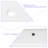 19.5"x14" White Ceramic Rectangular Undermount Bathroom Sink with Overflow