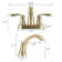 Centerset Faucet 2-handle Bathroom Vanity Faucet with Drain Assembly