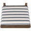 Birch Lane Twisted Band Marine 2" Textured Stripe Dining Chair Seat Pad with Ties