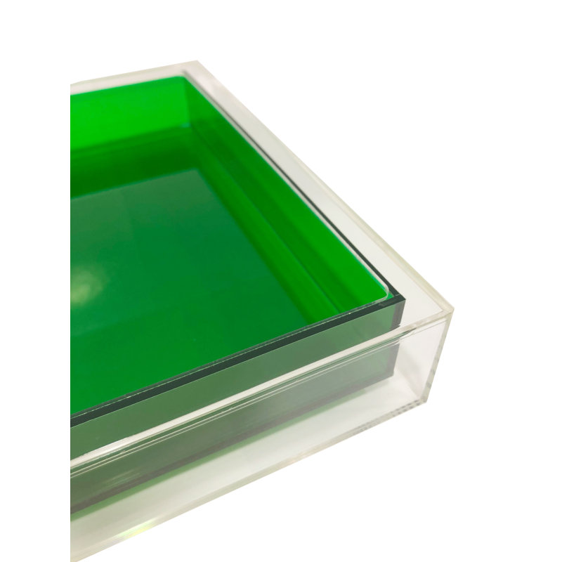 Fedelina Plastic / Acrylic Tray, Emerald