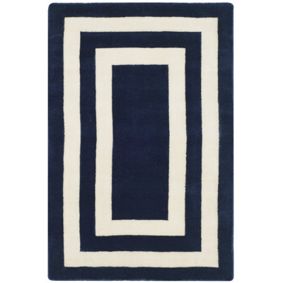 Ralph Lauren Fitzgerald Border Wool Geometric Rug