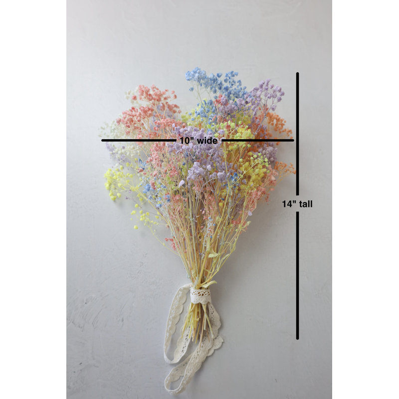 Pastel Dried Baby’s Breath Bouquet