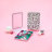 Hello Kitty Touch Pad Mini Tri-Tone Makeup Mirror with Animal Print Flip Cover and LED Strip