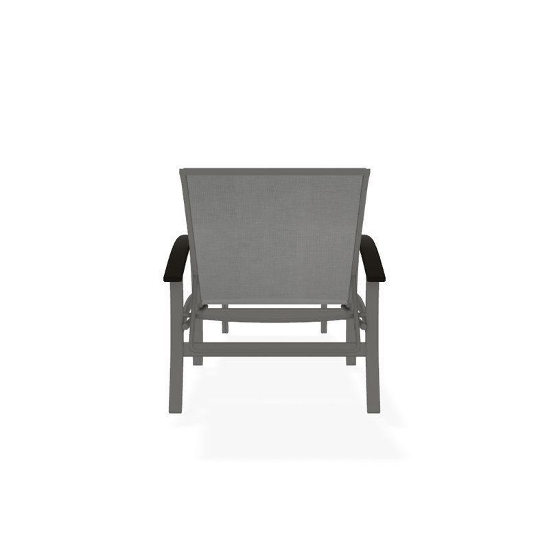 Askar Outdoor Rust-Resistant Metal Chaise Lounge, Alloy Sunbrella®, Textured Snow, Beachwood P40