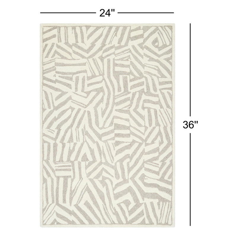 Tapis en laine touffeté à la main Talullah, Rectangle 2 pi x 3 pi