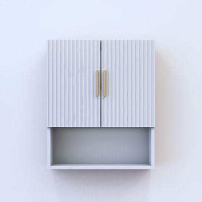 Armoire blanche au-dessus de la toilette 19,7 po Madera