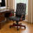 Yuzu Executive Armchair, Gas-Lift Spring-Tilt, Wood Base, Black Vinyl-117561201