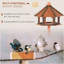 Kira Wood Freestanding Tray Bird Feeder