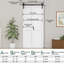Barn Door 84-In Height White Plank Wood Bifold Sliding Barn Doors with Installation Hardware Kit, Top-mounted Hanger-123171894-123171892
