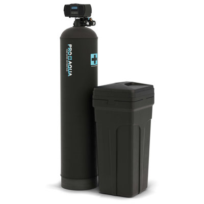 PRO+AQUA 55,000 Grain Whole House Water Softener System with Digital Valve, Premium Grade, Heavy-Duty Design, 1 in. Ports