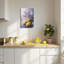 Citron, lavande, art mural, agrumes jaunes, rustique, lavande, impressions sur toile, citrons, nature morte, œuvre pour la cuisine, cadre de décor de salle de bain