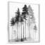 «Black and White Tall Pine Tree Forest», reproduction d'art sur toile Nature-557112890-557112899-778958432