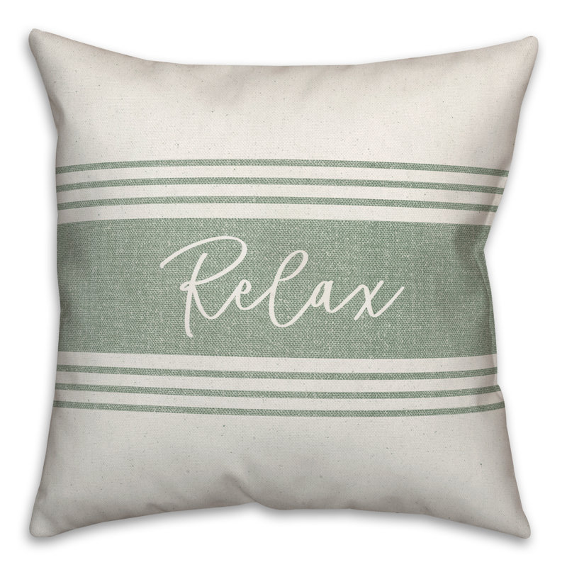 Housse et insert de coussin pour l'extérieur Relax Linen 9, 20 po x 20 po, Vert