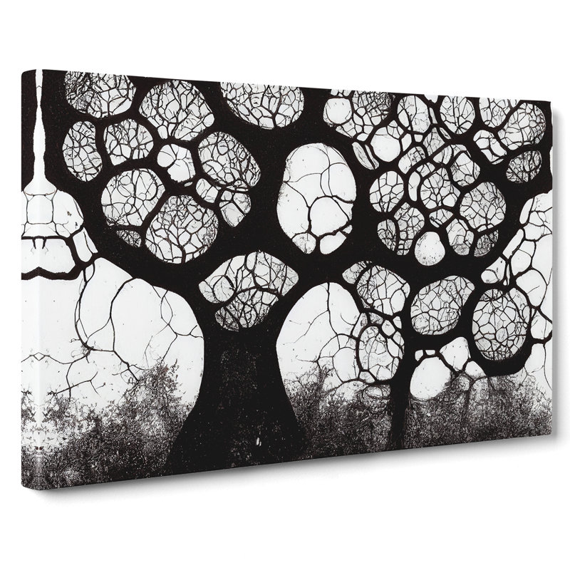 Peaceful Tree - Wrapped Canvas Painting, 40cm H x 60cm W x 3cm D