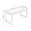 Bureau d'écriture rectangulaire en bois massif noyer-620328182