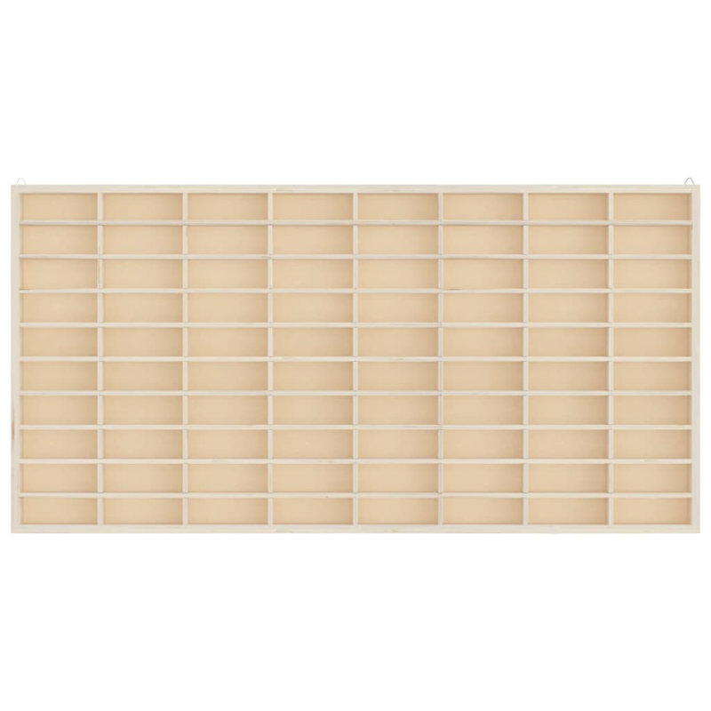 Vidaxl Wooden Collector's Display Case