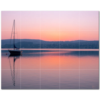 Panneau décoratif en céramique satinée 8 po x 8 po