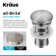 KRAUS Pop-Up Drain For Bathroom Sink With Overflow In Spot-Free Stainless Steel, PU-11SFS