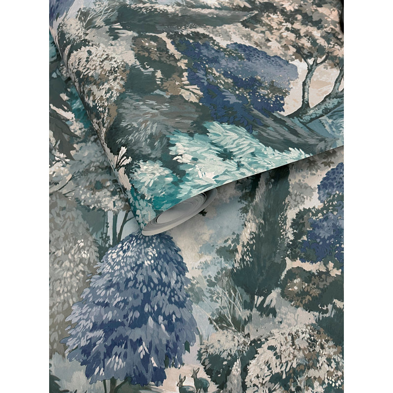 Papier peint texturé non tissé Mulberry Pi., Vert