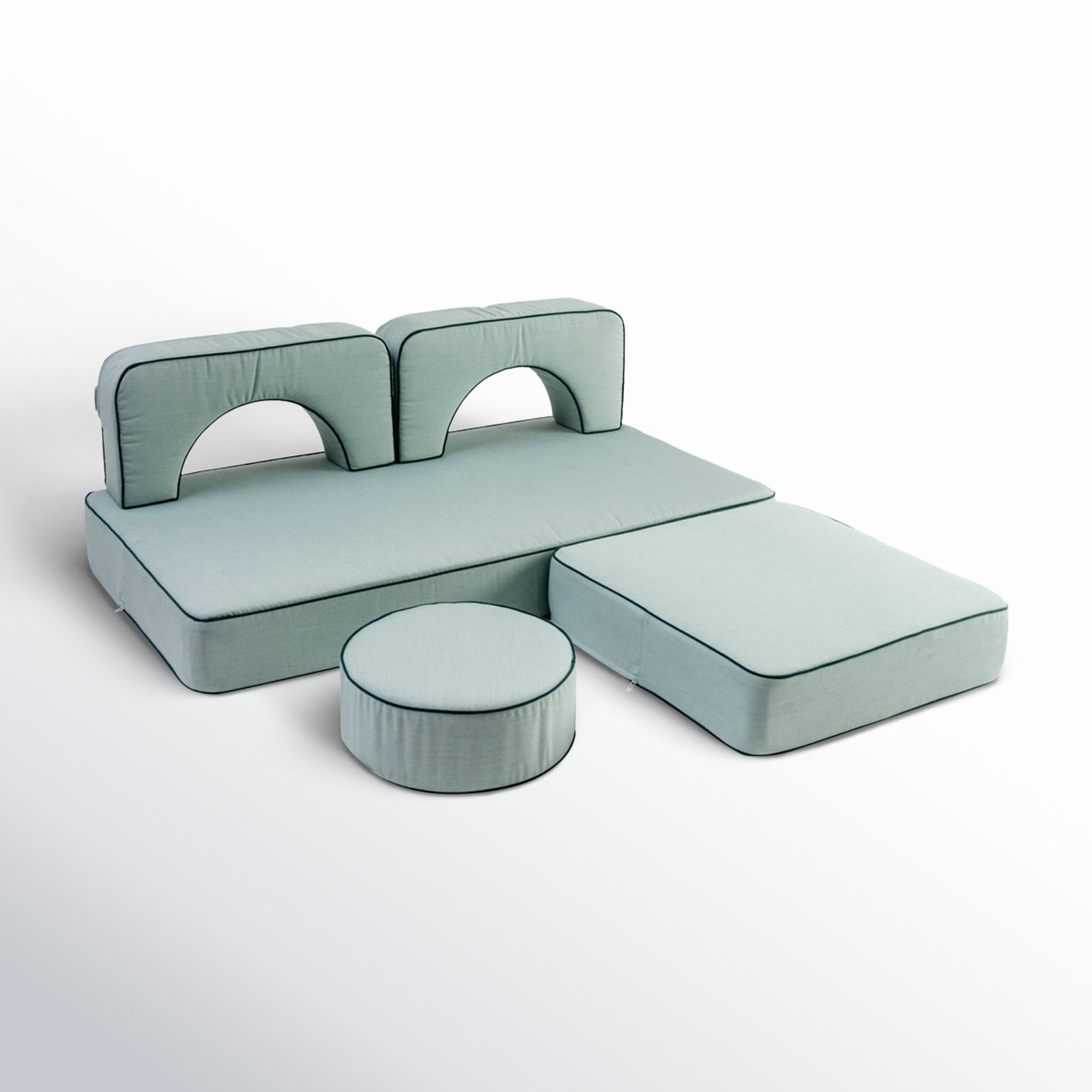 Rivie 32" Chair Pad, Green