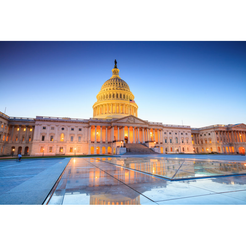 Aralyn The United States Capitol by F11photo - Wrapped Canvas Print, 61cm H x 91cm W x 3.8cm D
