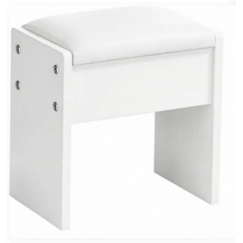 Accent Stool, White