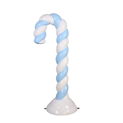 CANDY CANE IN SNOW 6FT (PASTEL BLUE)