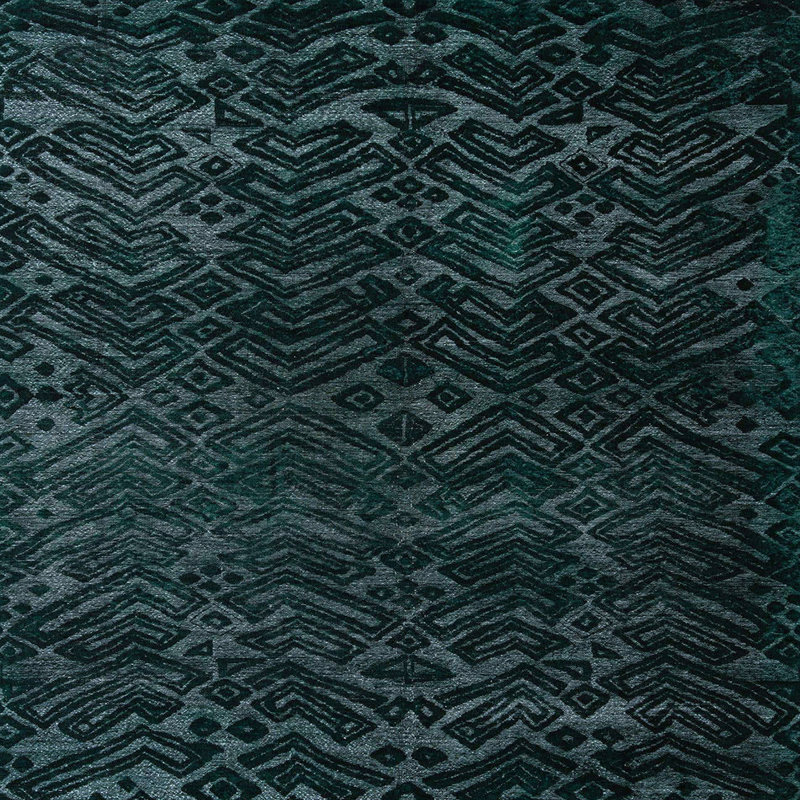 Tapis abstrait moderne 4648, Carré 5 pi